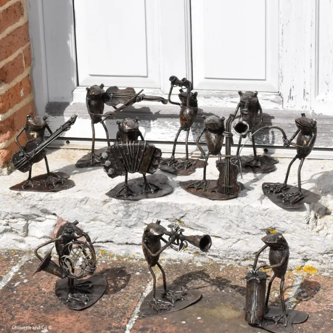 Grenouille sur feuille petit modèle