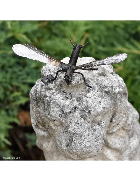 libellule métal recyclé décoration jardin