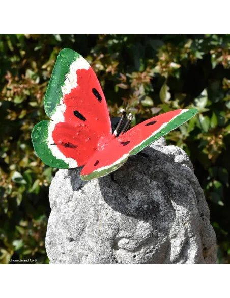 papillon couleur métal recyclé décoration jardin