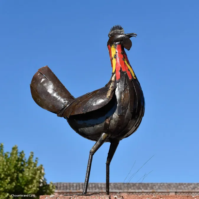 Poule "Paulette" en métal
