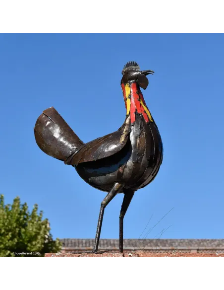 Poule "Paulette" en métal