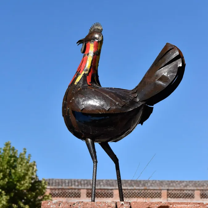 Poule "Paulette" en métal