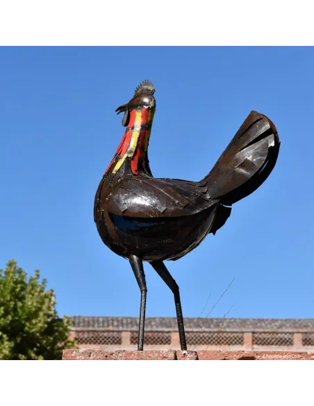 Poule "Paulette" en métal