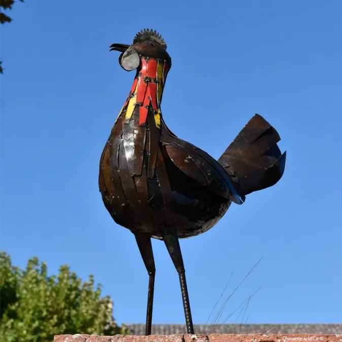 Poule "Paulette" en métal