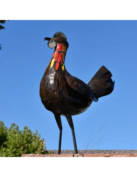 Poule "Paulette" en métal
