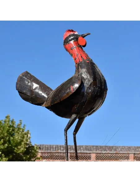 Poule "Patricia" en métal