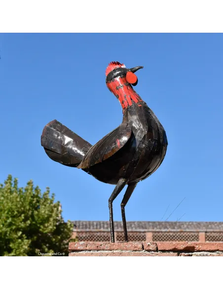 Poule "Patricia" en métal