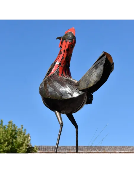 Poule "Patricia" en métal