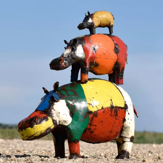 Hippopotame couleur