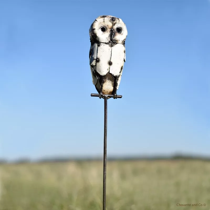 Tuteur chouette blanche
